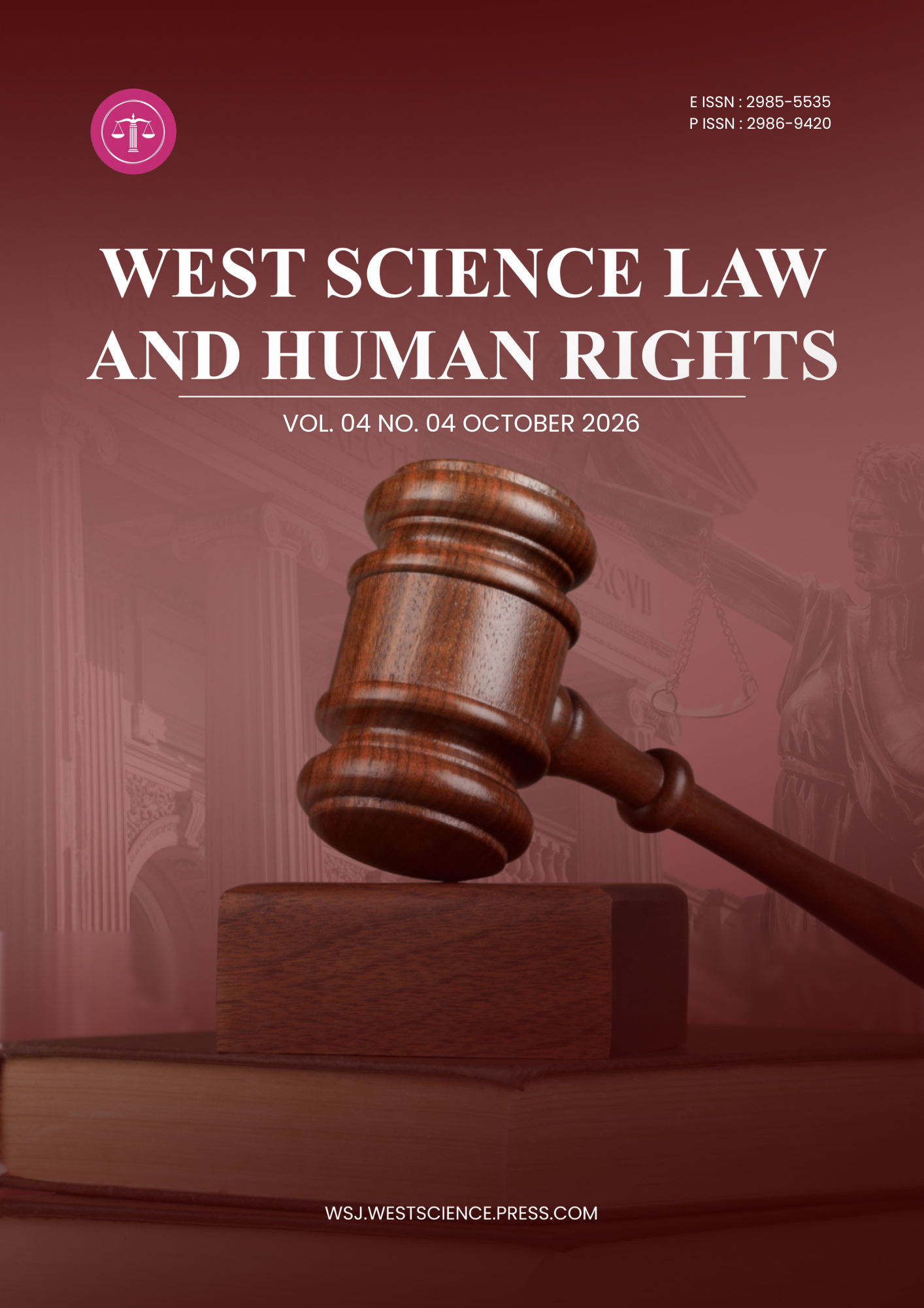 					View Vol. 4 No. 04 (2026): West Science Law and Human Rights (In Press)
				